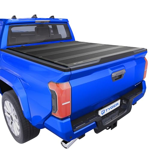 Tyger Auto T4 Flip-Up Low Profile Hard Alloy Truck Bed Tonneau Cover Compatible with 2024-2026 Toyota Tacoma | 5' (60") Bed | TG-BC4T4431