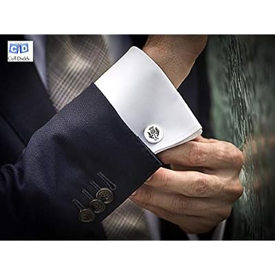 Cuff-Daddy Cricket Bat and Ball Silver Cufflinks with Presentation Box