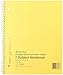 NATIONAL Brand Brown Board Cover Notebook, Green Paper, 11 x 8.875" 80 Sheets (33068)
