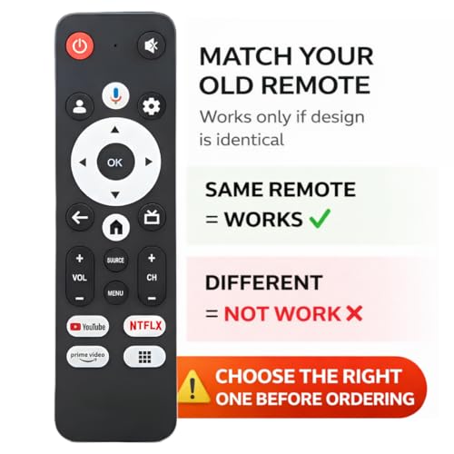 Image of K2ORA Remotes Compatible for Acer Google Smart TV - Works with 32-75 Inch | Non-Voice Remote | Match Exactly with Same Old Remote