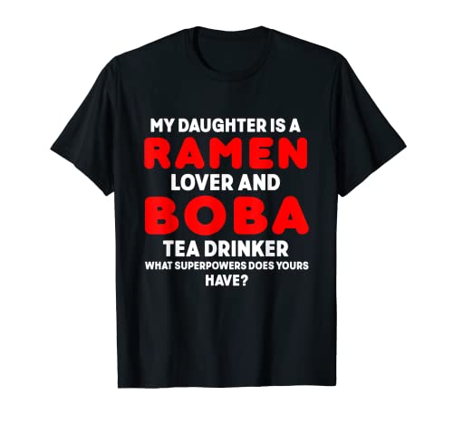 Boba Tea Ramen Cute Kawaii Bubble Milk Tea T-Shirt