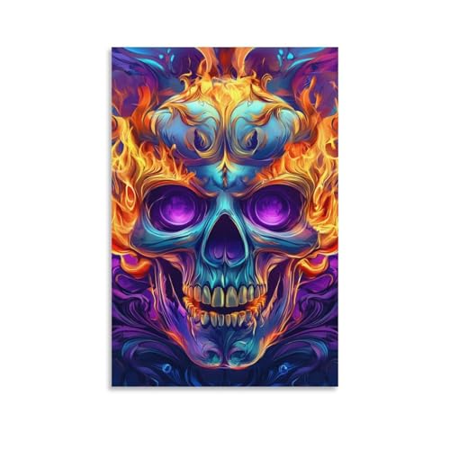 Póster 20x30inch de cráneo para transformar paredes vacías en espacios modernos