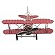 TOYANDONA Flugzeugmodell Vintage-Flugzeuge Aus Metall Modelleisen Retro-Flugzeug Segelflugzeug Doppeldecker Modellflugzeug Figur Statue Kinderspielzeug Für Zuhause Ornament Tischdekoration Model