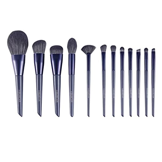 Sxcespp Nybörjande smink bärbar penselsats 丨 lila Advanced Sense Series -uppsättning 丨 Lägg till en mängd olika borsttyper, mjuka och fluffiga 丨 Lämplig för nybörjare i smink (12 förpackningar)