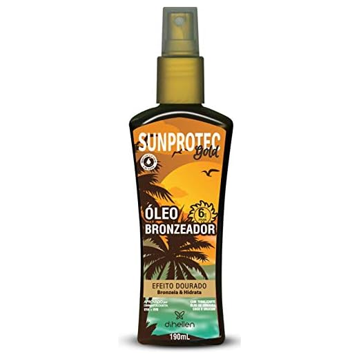 Óleo Bronzeador FPS 06 Sunprotec Gold, Di Hellen Cosméticos