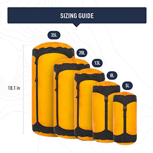 Sea to Summit Ultra-SIL Bolsa de Compresión, Ultraligera para Camping y Viaje, 8 litros, Color Atoll Blue miniatura 7
