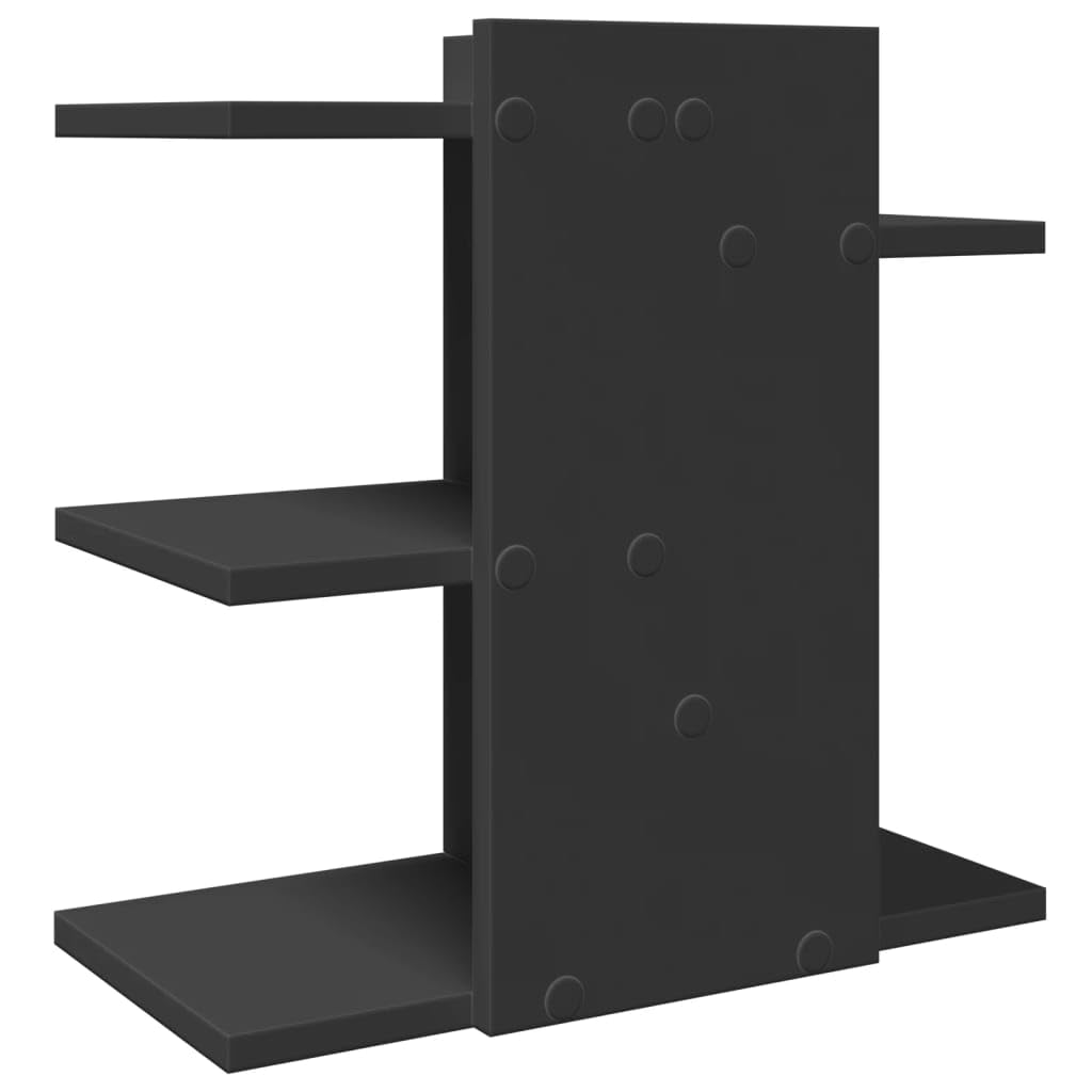 Homgoday Decorazione da Mobili, Organizer da Scrivania Nero 42x21,5x42 cm in Legno Multistrato, Arredo Decorazione da Mobili, Mobili da Interni/Esterni per Soggiorno Ufficio