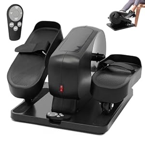 Ganggend Upgraded Under Desk Elliptical Machine, Portable Ellipse Leg Exerciser Machine with Remote Control, Elliptical Exercise Machine Ellipse Legxercise Pro for Seniors Teens Home Office Use