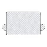Parasol Exterior Coche - Cubierta para Parabrisas Delantero para Coche y Anti-UV - Funda Plegable para Sedanes, SUV y Todoterrenos con Protección Antihielo, Antinieve y Anti-UV (143 x 92 cm)