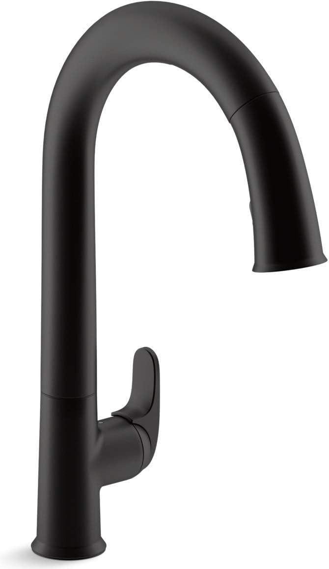 Kohler K-72218-BL Sensate Kitchen Sink Faucet, Matte Black