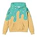 Boys Ice Cream Clothes 2 Piece Outfits Ice Cream Drip Baseball Hoodie and Sweatpants Y2k Cute Preppy Sweatsuit Jogger Sets