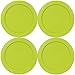 Pyrex Edamame 2 Cup Round Storage Cover #7200-PC for Glass Bowls 4-Pack