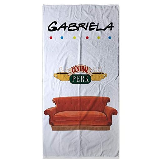 LolaPix Toalla Friends. Regalos Personalizados. Toalla de Playa. Toalla Personalizada con Nombre. Varios diseños. Friends