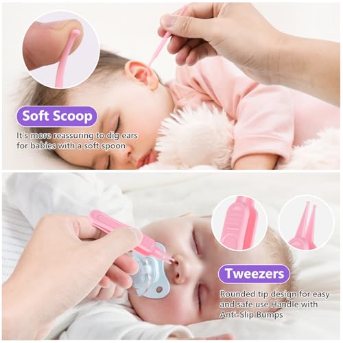 Vicloon Baby Nail Kit, 6Pcs Baby Nail Clippers, Baby Nail Care Tool, Baby Nail Care Set Manicure Set Include Nails Clipper, Rounded Scissor, Earpick, Nail File and Tweezer for Newborn, Infant Toddler - Image 6