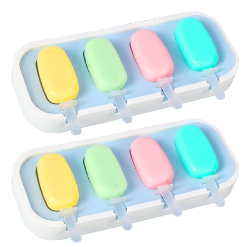 Moldes de mango de silicona con 4 agujeros | Molde de mango de silicona de 4 agujeros | Molde fácil de aflojar, apto para alimentos, moldes para pudín, batidos y frutas