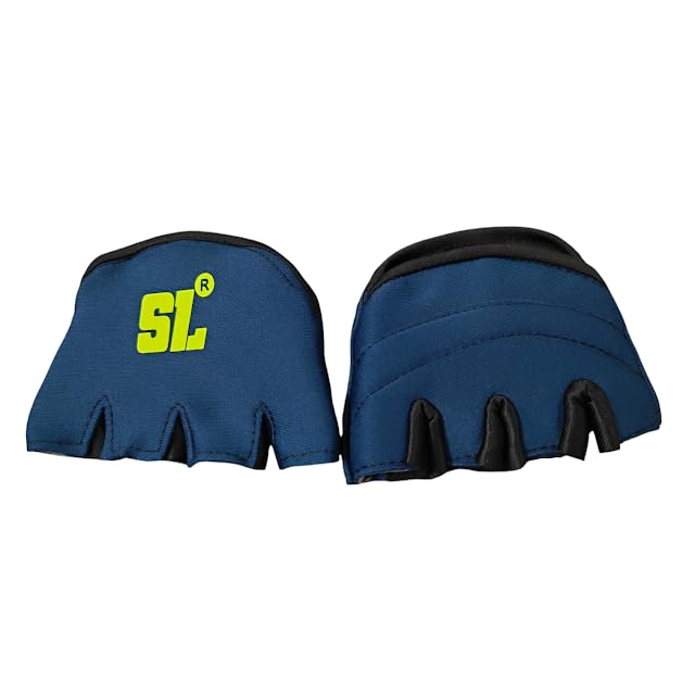 SL Finger-Cut Cricket Fielding Gloves Designed for Fielding Training & Matches (Men’s Size) Navy Blue-image-29