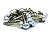 Price comparison product image 12 x Mirror Screws 32mm 1¼" Screw Polished Chrome Metal Dome Heads not Plastic