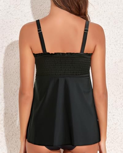 Tankini Swim Tops for Women - Bathing Suit Top No Bottom 2025 Bandeau Swimsuit Tops3