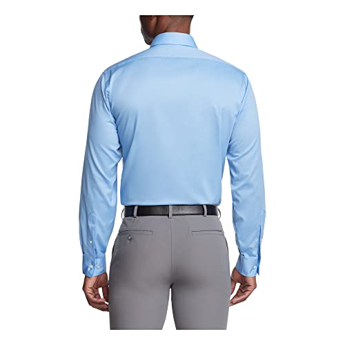 Van Heusen 20F6367-420-17.5"NECK34"-35"SLEEVE(XL) Mens Regular Fit Flex Collar Stretch Solid Dress Shirt, Blue Frost, 17.5 Neck 34 -35 Sleeve Us thumb #1