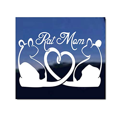 Rat Mom Decal | NickerStickers® Pet Hooded Rat Vinyl Window Decal Sticker
