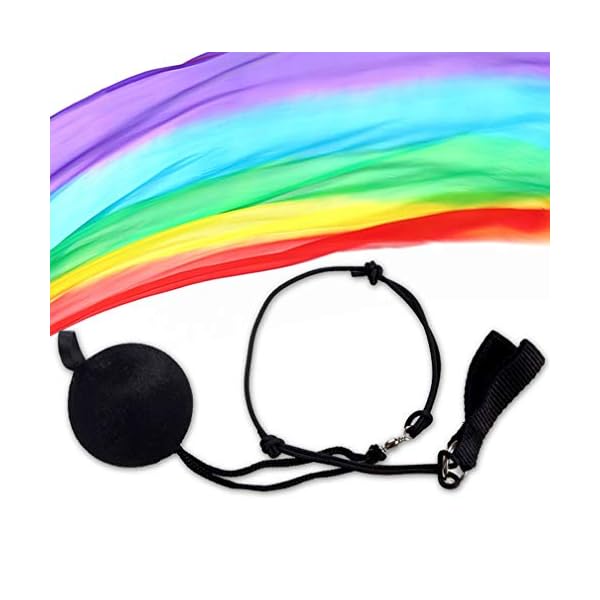 KIKIGOAL-2pcs-25x09M9843x3543-Multi-Color-Dance-Silk-Veil-Poi KIKIGOAL 2pcs 2.5x0.9M/98.43"x35.43" Multi-Color Dance Silk Veil Poi (2.5x0.9M/98.43"x35.43", Gradual Blue)