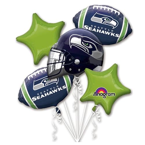 Anagram International Bouquet Seahawks Party Balloons, Multicolor