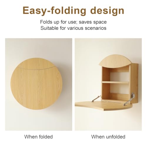Bureau rabattable gain de place idéal pour petite chambre et studio