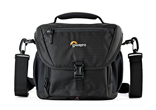 Lowepro LP37121, Nova 170 AW II Camera Bag, Fits DSLR with 24-105mm Attached Lens, Compact Photo Drone, 1-2 Additional Lenses, Flash, Black