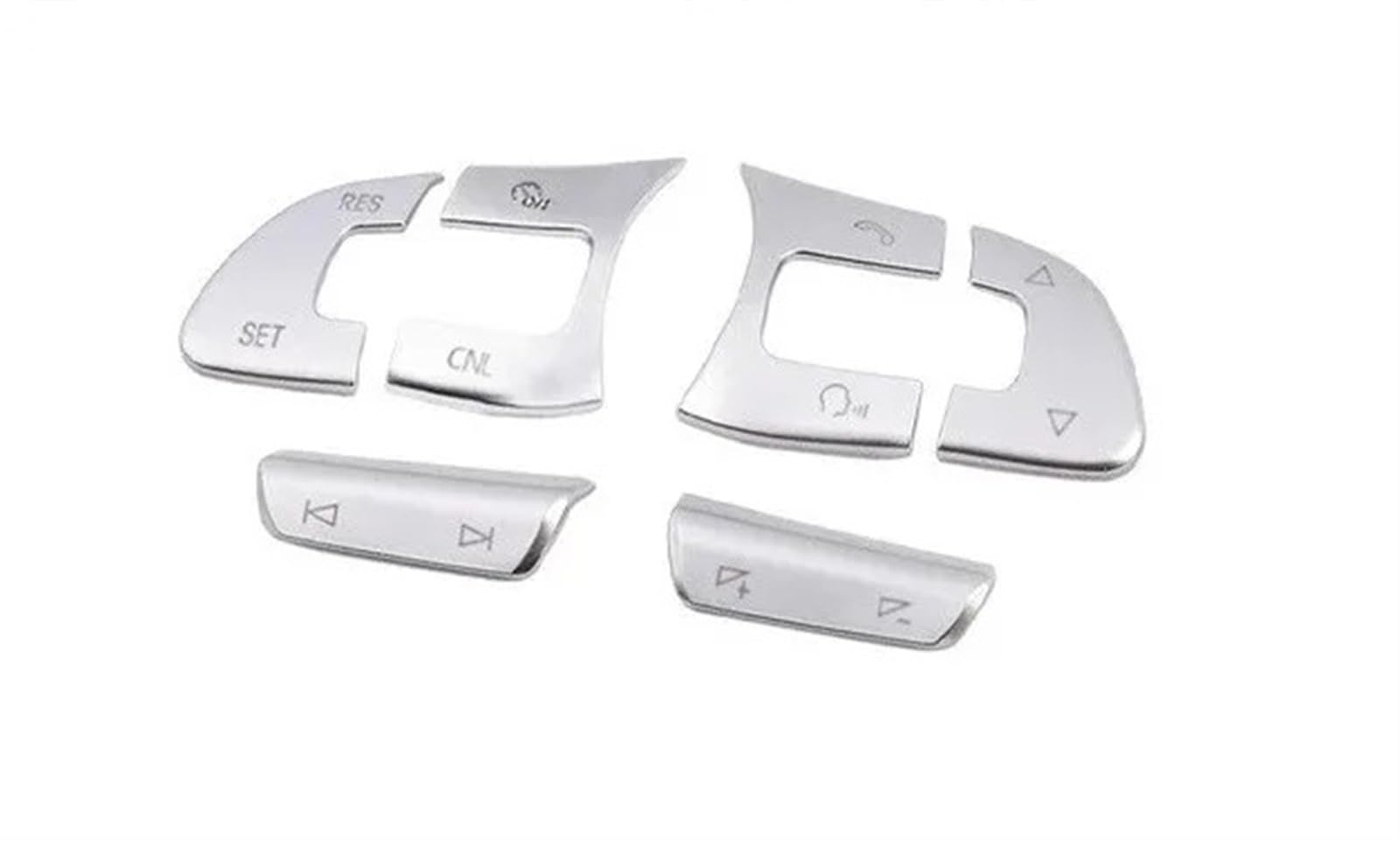Car Trim Interior for Passat B8/for Golf/for Sharan/for Tiguan/for Touareg Car Styling Steering Wheel Button Switch Sticker Trim(Model A)