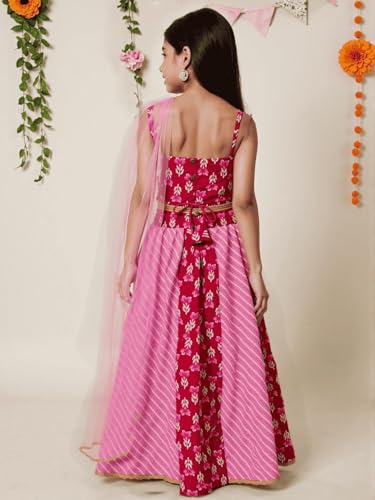 Image of Nautinati Girls Lehenga Choli Set