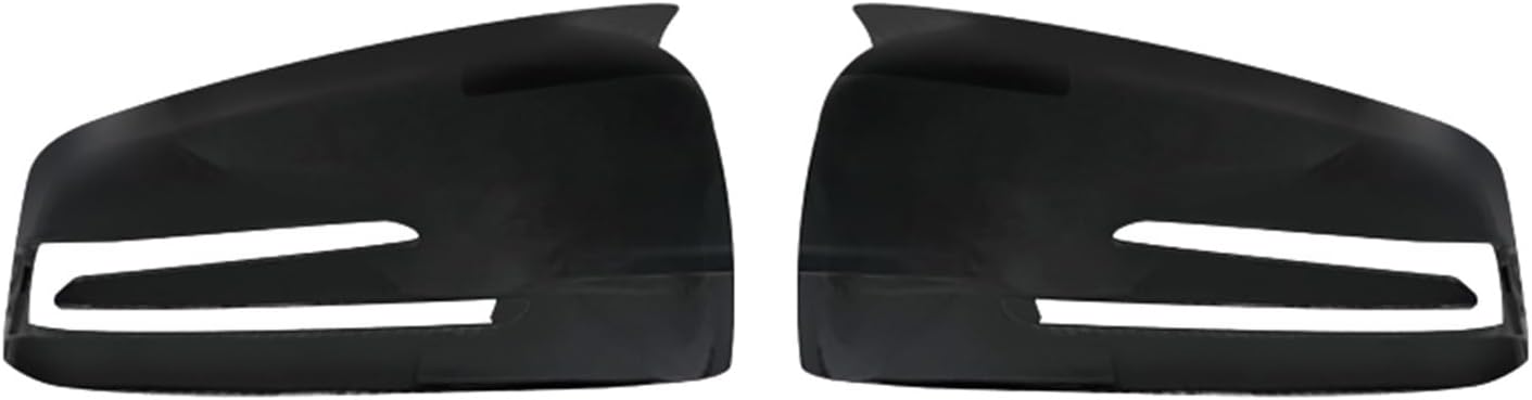 2pcs Rearview Side Mirror Cover Caps Fit for Benz W176 W246 W204 W212 W221 C117 X204 X156 Rearview Mirror Cover (Color : Bright Black)