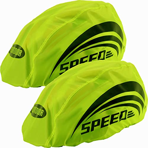 JSHAHA 2er-Pack Fahrradhelm Überzüge Fahrradhelm Regenschutz Grün Cover