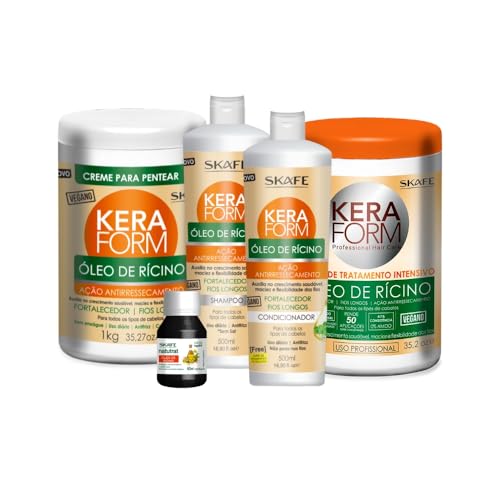 Skafe Kit Reparação Óleo de Rícino – Força & Crescimento