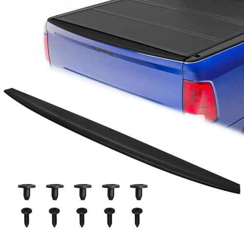ELH Tailgate Cap Spoiler Compatible with 2009-2018 09-18 Dodge Ram 1500/2010-2018 10-18 Ram 2500 & 3500 Tail Gate Cover Molding Top Protector (2019 Dodge Ram 1500 Classic BodyStyle)