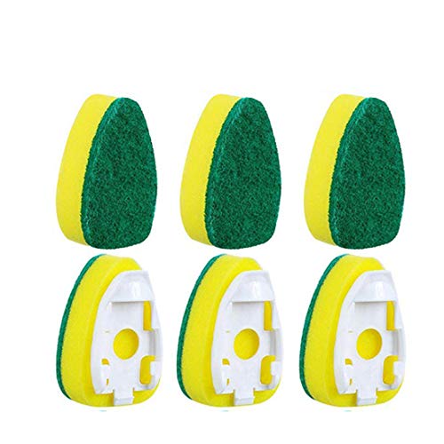 Heavy Duty Dish Wand Sponge Refill Replacement Heads for Kitchen Sink Pot Cleaning Dish Sponge ?6packs)