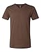 Bella + Canvas Unisex Jersey Short-Sleeve V-Neck T-Shirt, Large, HEATHER BROWN