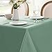 Softalker Jacquard Rectangle Tablecloth, Swirl Design Waterproof Stain Resistant Table Cover Wrinkle Free Heavy Weight Table Cloths for Dinner/Parties/Holiday - 60 x 84 Inch, Sage Green