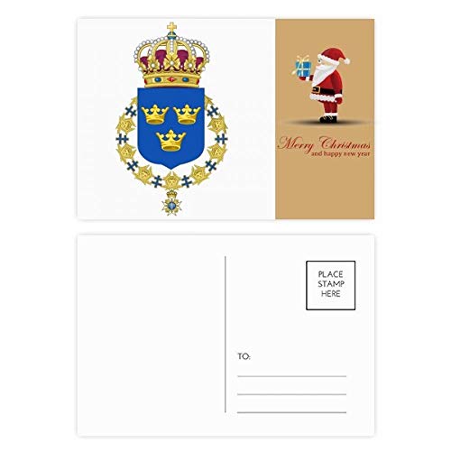 Cartes postales Suède Europe Père Noël en carton rigide de qualité supérieure