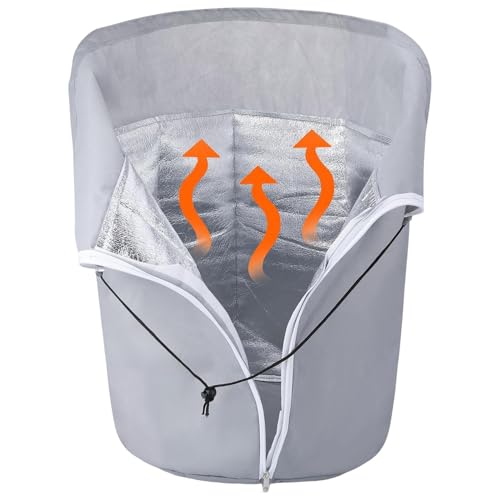 植物カバーの凍結防止、植物カバーの霜防止 | 冬の植物の霜よけカバー | 巾着凍結保護カバー果樹鉢植え植物を凍結から保護するためのジッパー付きバッグ