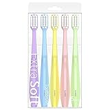 SUREE Extra Soft Toothbrush for Sensitive Teeth and Gums (5 Pack), Ultra Soft Toothbrush with 10000 Micro Nano Bristles for Adults and Elderly