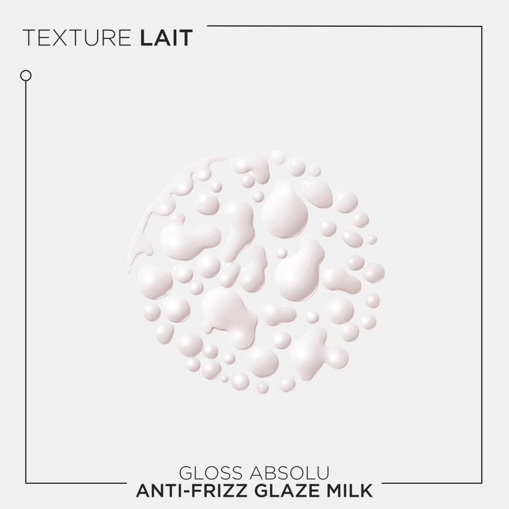 KÉRASTASE Gloss Absolu - Anti-Frizz Glaze Milk - Spray Disciplinant tout-en-1 - Acide Hyaluronique, Acide Glycolique et Rose Sauvage - Cheveux Longs et Sujets aux Frisottis