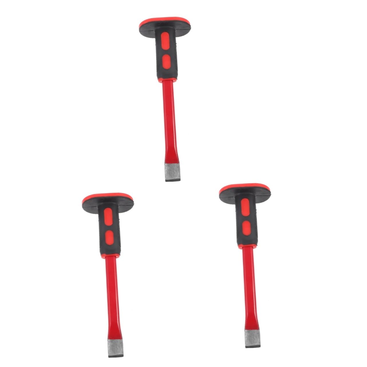 Lurrose 3 Pezzi Cesellazione in Muratura Scalpello Da Roccia Muratore Scalpello Per Muratura Per Ridimensionare Attrezzo Per Pietra Calcolo Rimozione Rosso Pvc