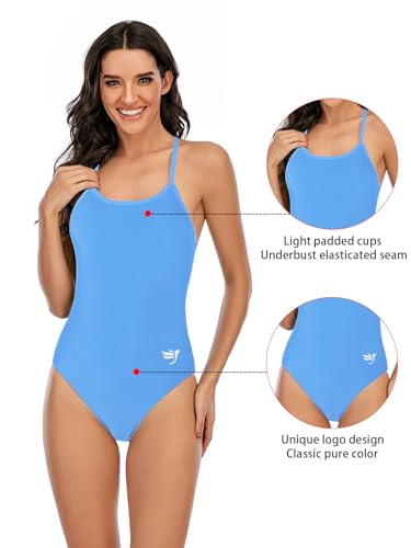 Image of Century Star Women Athletic One Piece Swimsuits-2026 Training Bathing Suits for Teens Juniors