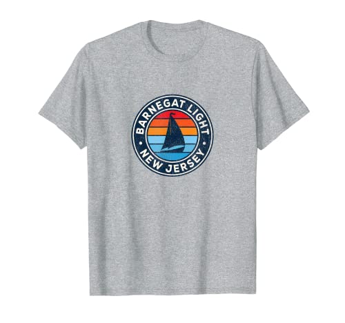 Barnegat Light New Jersey NJ Vintage Velero Retro 70s Camiseta