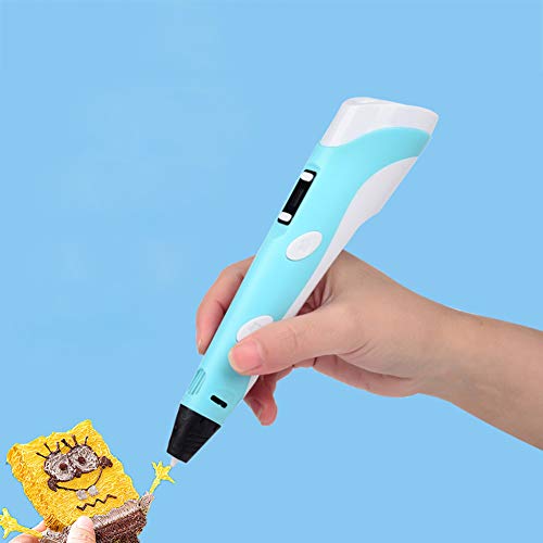 IKASEFU Advanced 3D Printing Pen with Display, 3D Printing Pen with Display Painting, ABS and PLA Compatible 3D Printing Pen