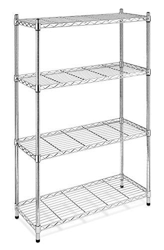 Whitmor Supreme 4-Tier Shelving, Chrome