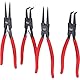 KS Tools 119.2060 Sicherungszangen-Satz, 40-100 mm, 4-tlg.