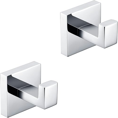 Miyili Gancho para toallas de baño SUS 304 de acero inoxidable para abrigobata, gancho para ropa para cocina, garaje, montaje en pared, acabado