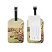 ALAZA Venedig Italien Weinlese-Gepäck-Tag PU-Leder-Tasche Koffer-Gepäck-Aufkleber