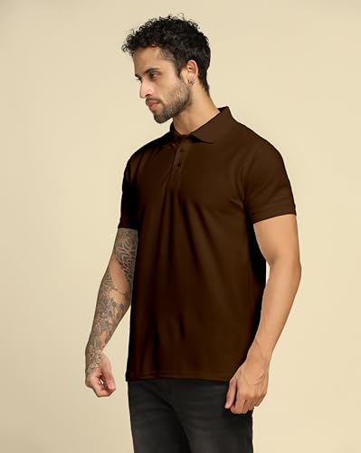 Image of VastraVibes Men's Polo Regular Fit T-Shirt